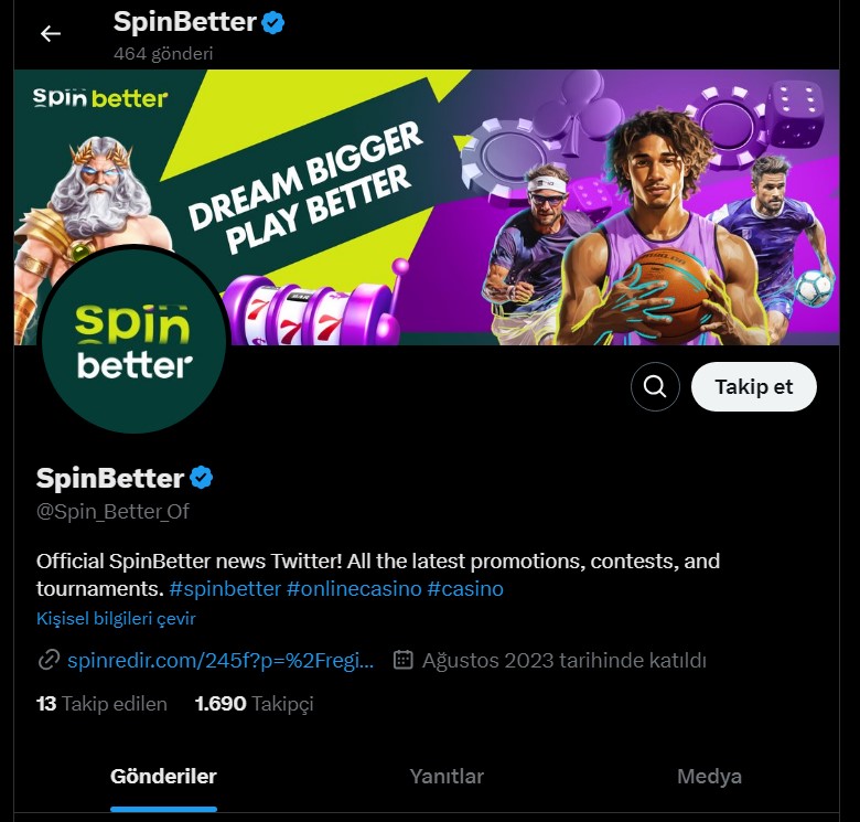 Spinbetter Twitter